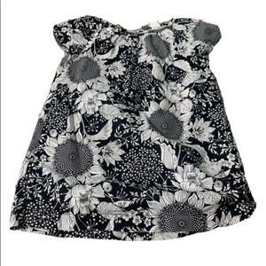 Baby GAP Black & White Sunflower Dress